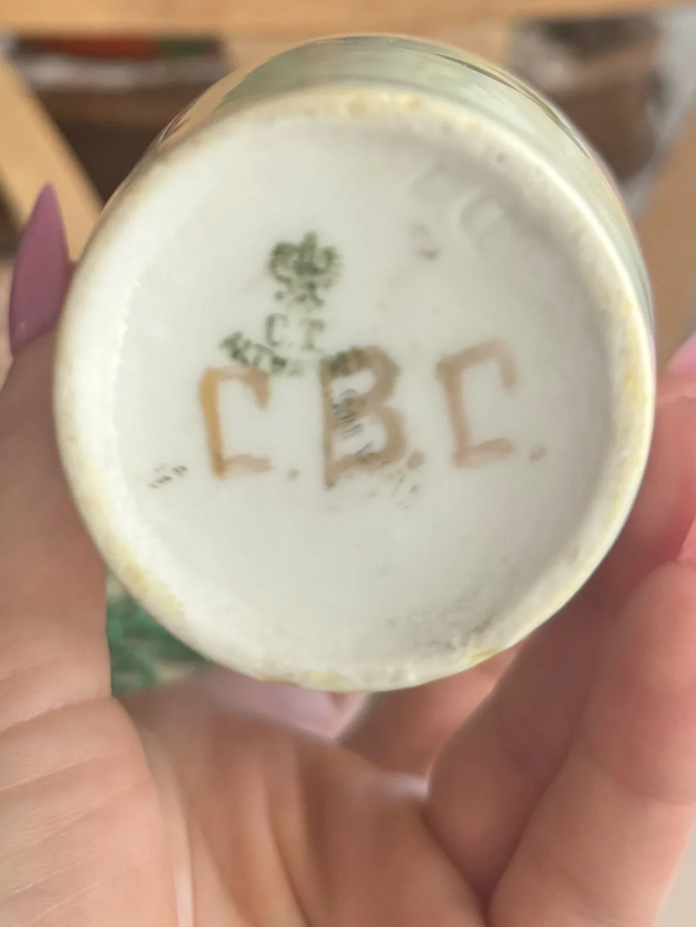 Antique Art Nouveau Porcelain Vase